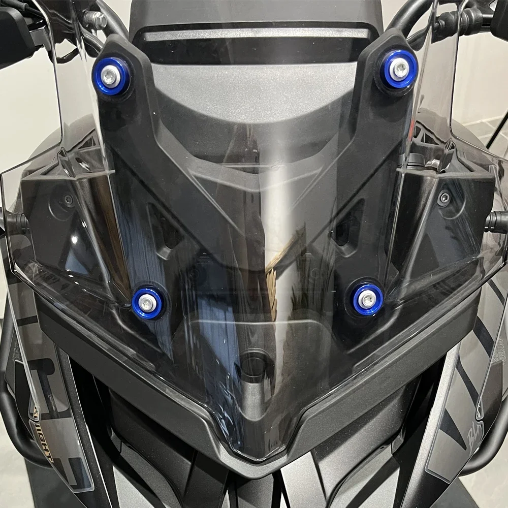 ل VOGE فاليكو 625 525 DSX DS625X DS525X DSX625 DSX525 2023 2024 2025 دراجة نارية الزجاج الأمامي تحديد المسمار غطاء الزخرفية