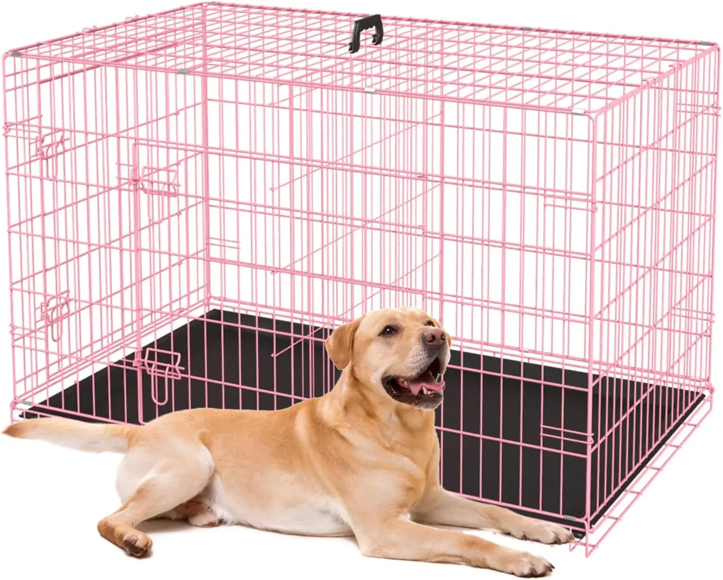 BestPet 36 Inch Dog Crates for Small Medium Dogs Folding Mental Wire Crates Dog Kennels Outdoor