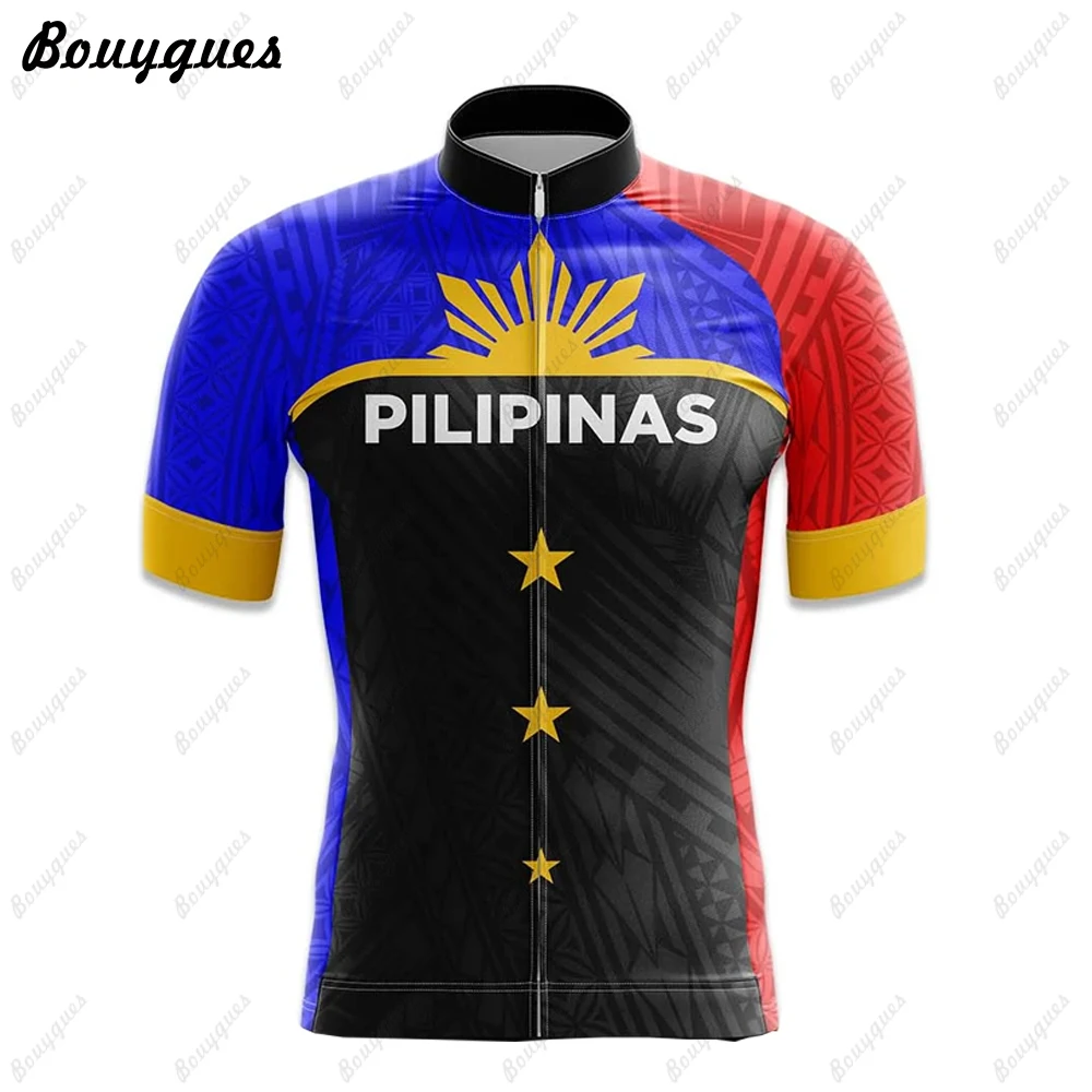 Philippines Men Cycling Jersey MTB Maillot Bike Shirt Downhill Jersey High Quality Pro Team Tricota Mountain Bicycle Clothing