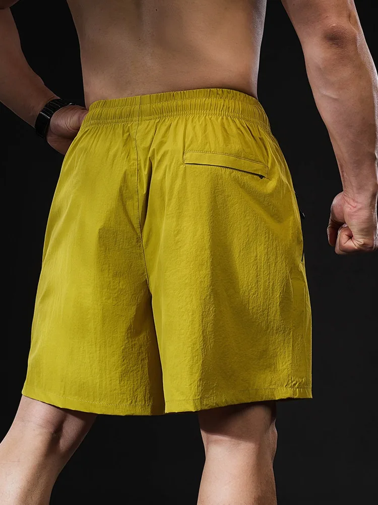 Men's Waterproof Running Shorts UV Protection Quick Dry Breathable Athletic Gym Shorts Packable Pocket Foldable Sports Training