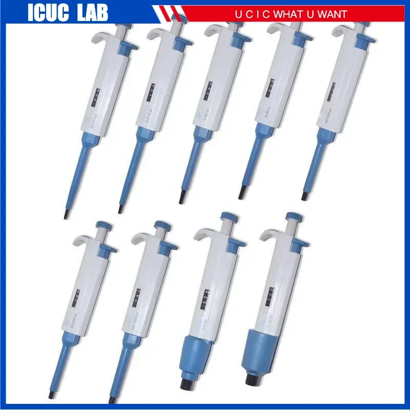 5pcs/lot Lab Various Volume Mechanical Single Channel Micro Pipette 0.1ul-10ml