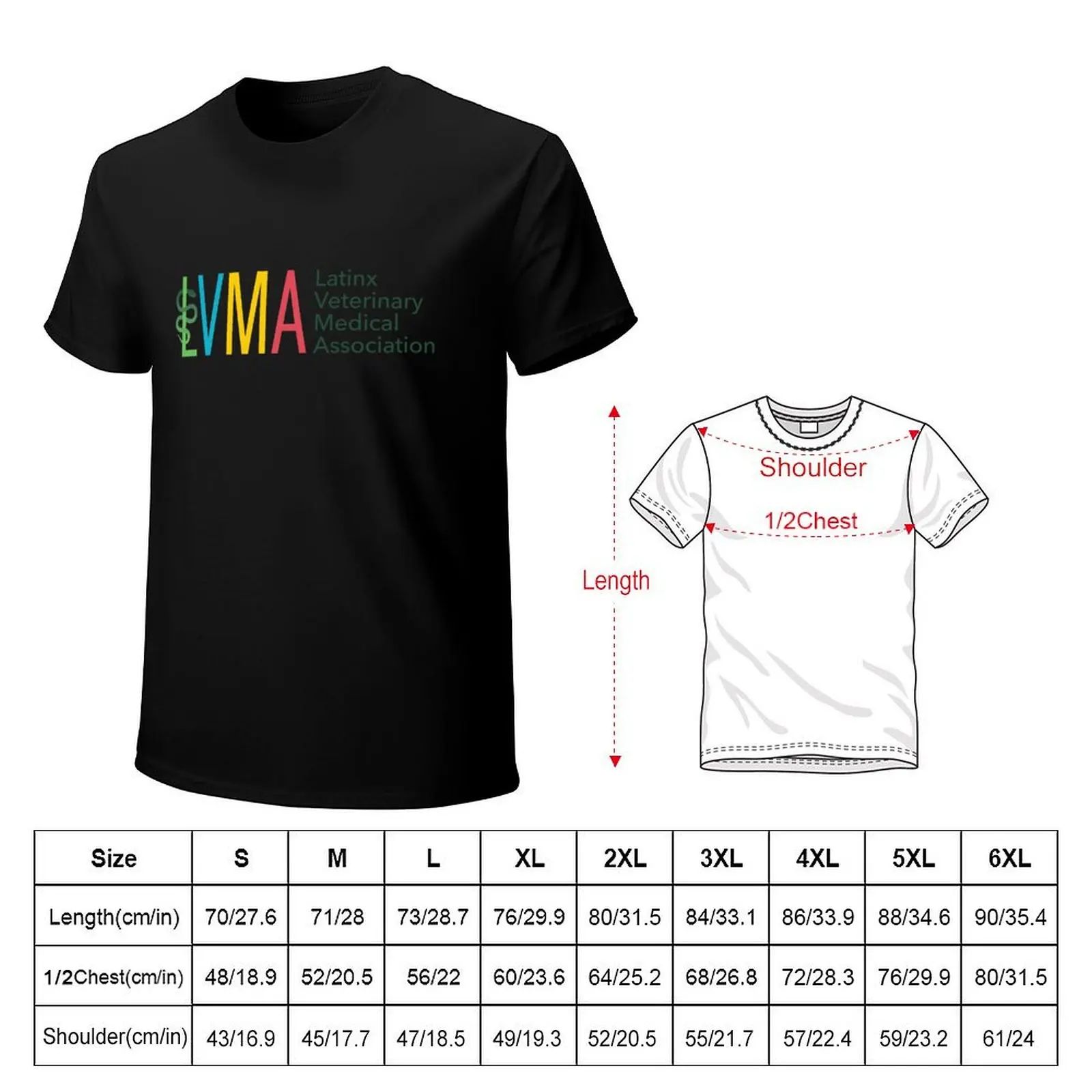 LVMA Latinx Veterinary Medical Association horizontal T-Shirt Lightweight Print T-Shirt