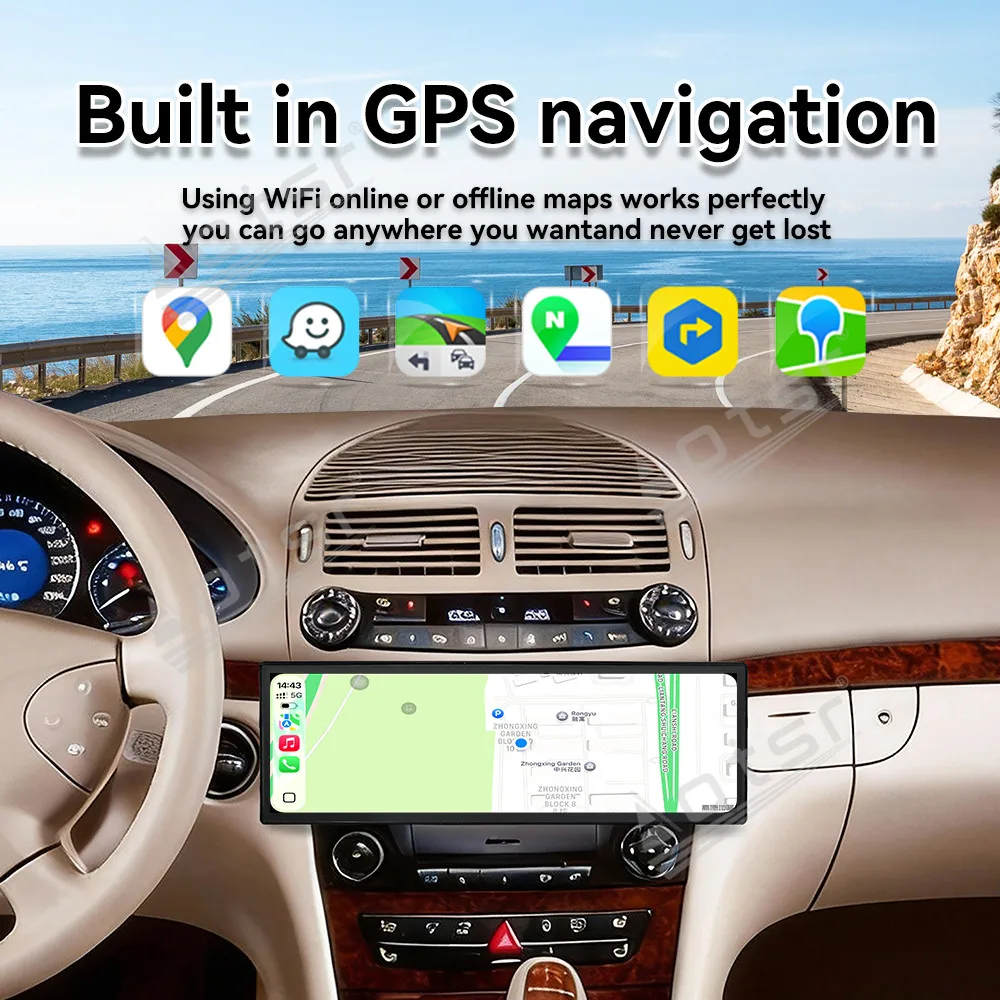 14.9 Inch Android For Mercedes Benz E CLS  W211 2005~2008 Car Multimedia Automotive Carplay GPS Navi Car Radio Stereo Head Unit