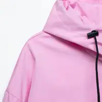 Chaqueta de verano para mujer, con capucha, ideal para actividades al aire libre, resistente al viento, impermeable, de corte holgado, funcional, de estilo urbano, deportiva y moderna.