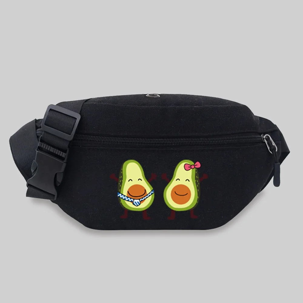 2022 Women\'s Waist Bag Men Chest Messenger Bags Outdoor Sport Crossbody Bag Avocado Series Pattern Travel Phone Purses Belt Bag