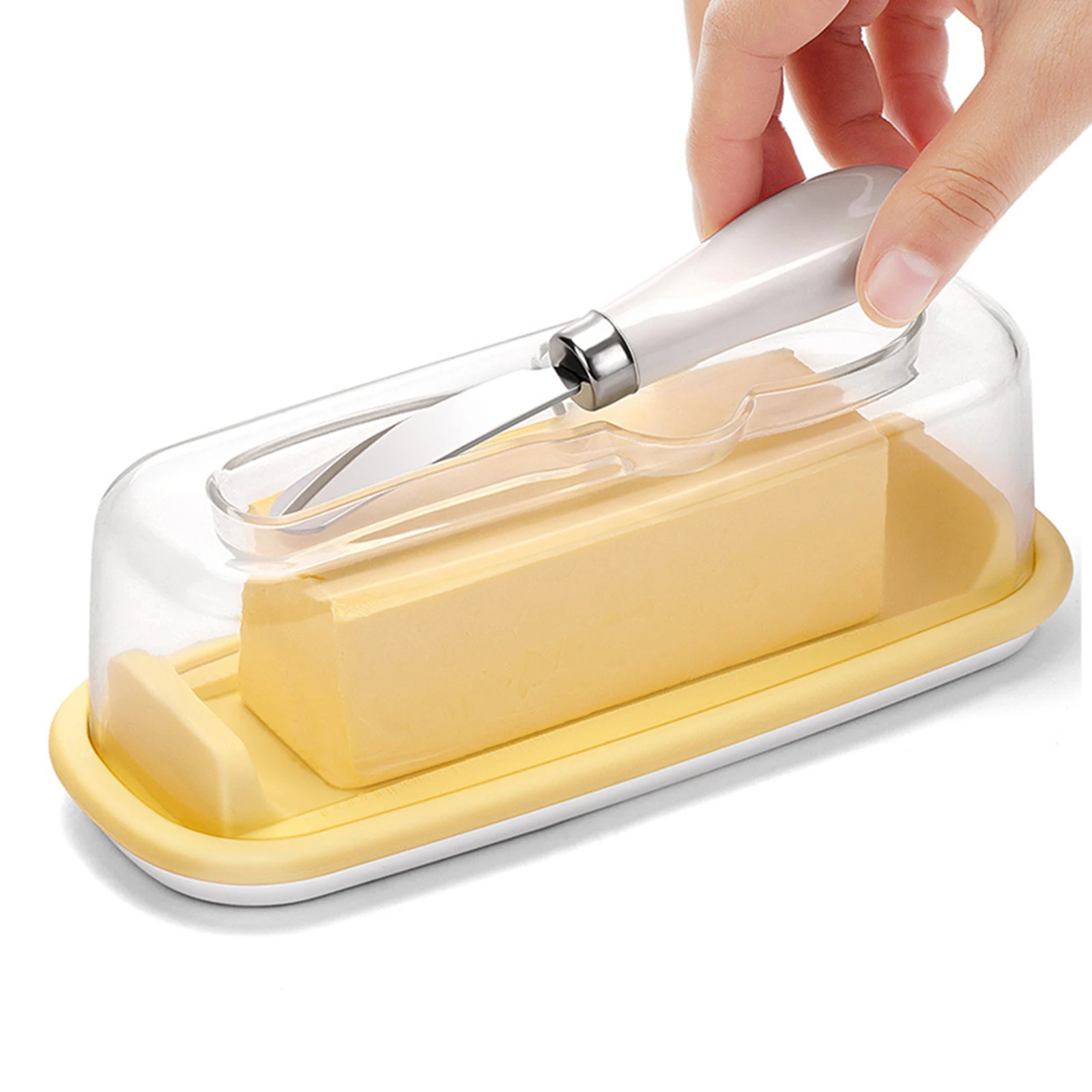 Storage Container Sealed Butter Dish Cutter Home Kitchen Rectangular Box Cheese Keeper High Quality Long Lasting