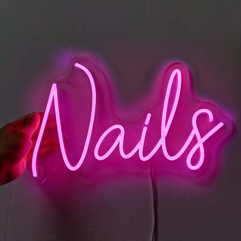 Custom Led Flex Neon Sign Beauty Salon Hair Nails Open Visual Art Bar Pub Club Wall Hanging Lighting for decor 5V USB Powered