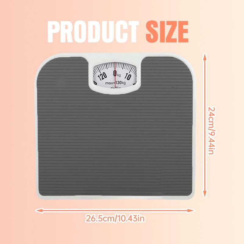 Scale for Body Weight Mechanical Portable Weighing Scales Precision Spring Bathroom Mechanical Home Weighing Dial Balance Body