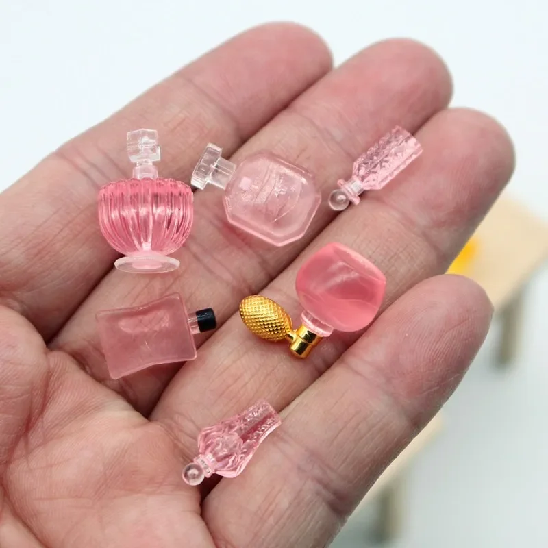 Casa de bonecas perfume combinação brinquedo mini modelo em miniatura acessórios