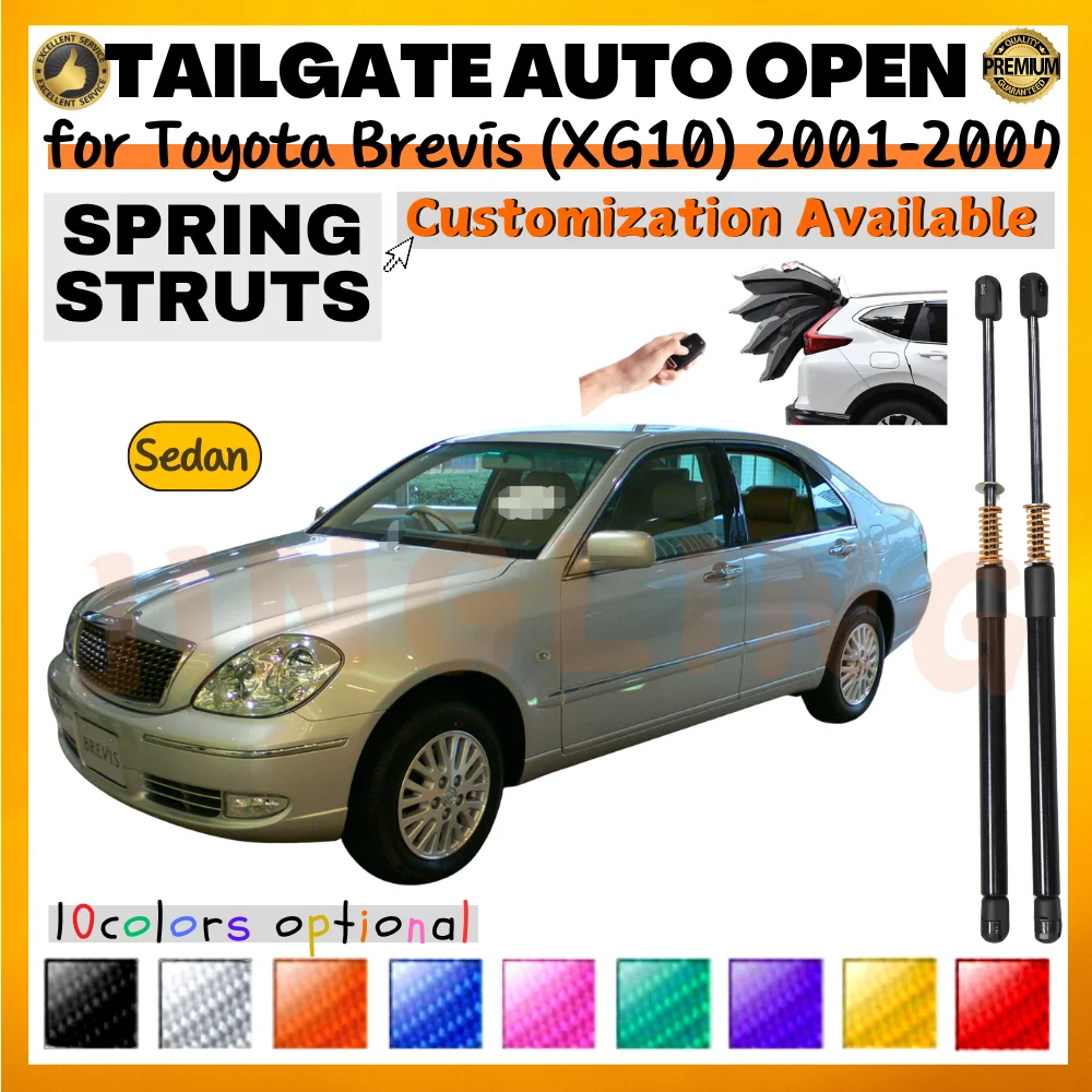 

Qty(2) Trunk Struts with Spring for Toyota Brevis (XG10) Sedan 2001-2007 64530-51010 Rear Tailgate Lift Supports Shock Absorbers