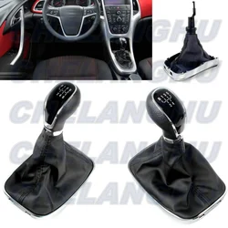 For Opel Astra 5 Doors 2009 2010 2011 2012 2013 2014 2015 5 /6 speed gear shift knob+Pu Leather Boot Car accessories