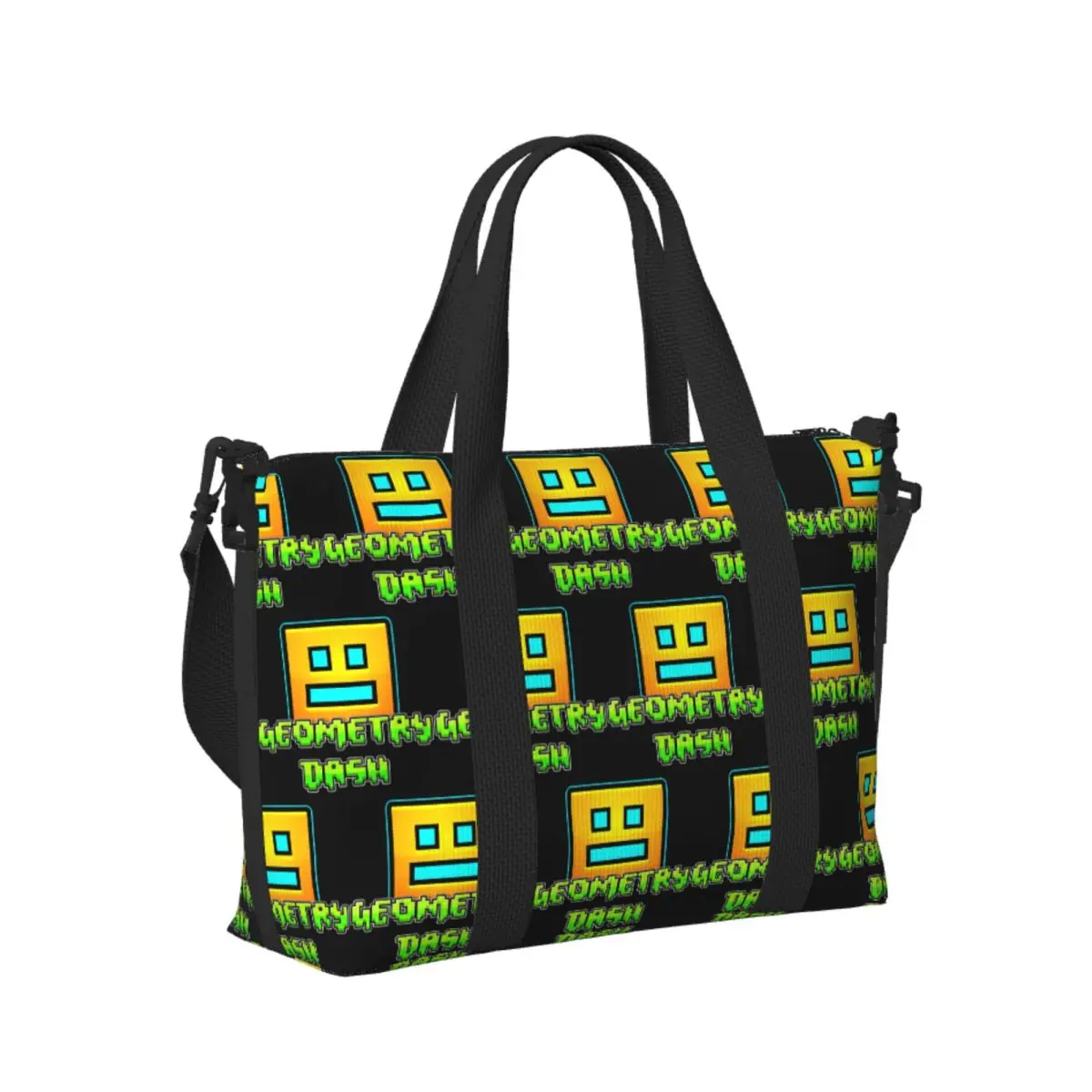 

Пляжная дорожная сумка с геометрической формой на заказ, большая вместительная сумка-тоут для тренажерного зала, йоги, женская дорожная сумка для покупок