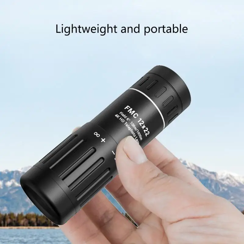A2BE Professional 12x Magnification Monocular Featuring Smooth concentrate Adjustment Plastic for Outdoor Activity