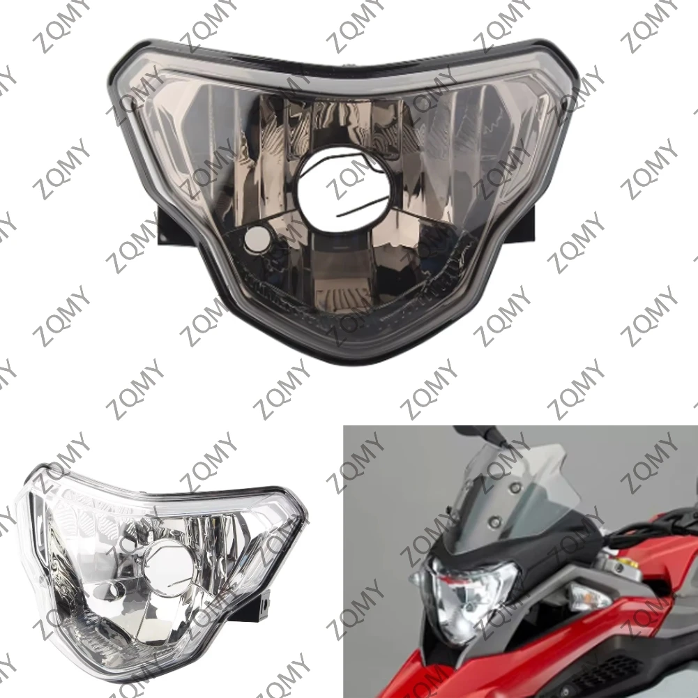 

Motorcycle Front Headlight Head Light Lamp Shell Housing for 2017 2018 BMW G310R G310 G310GS Smoke