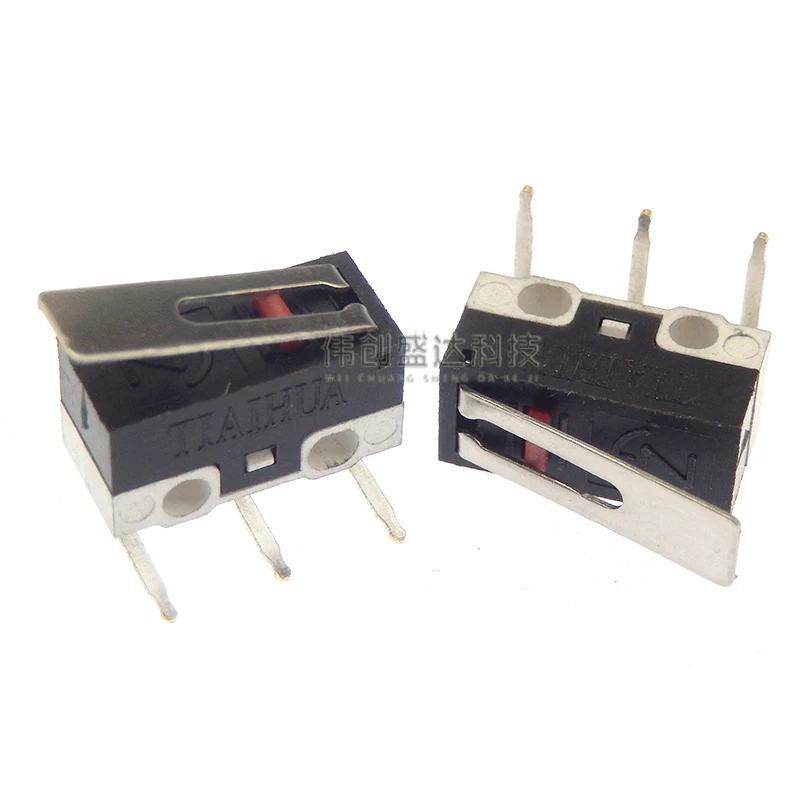 5PCS Micro Limit Switch Momentary Push Button Switch 1A 125V AC Mouse Switch 3Pins Long Handle Roller Lever Arm SPDT 12* 6 *6mm