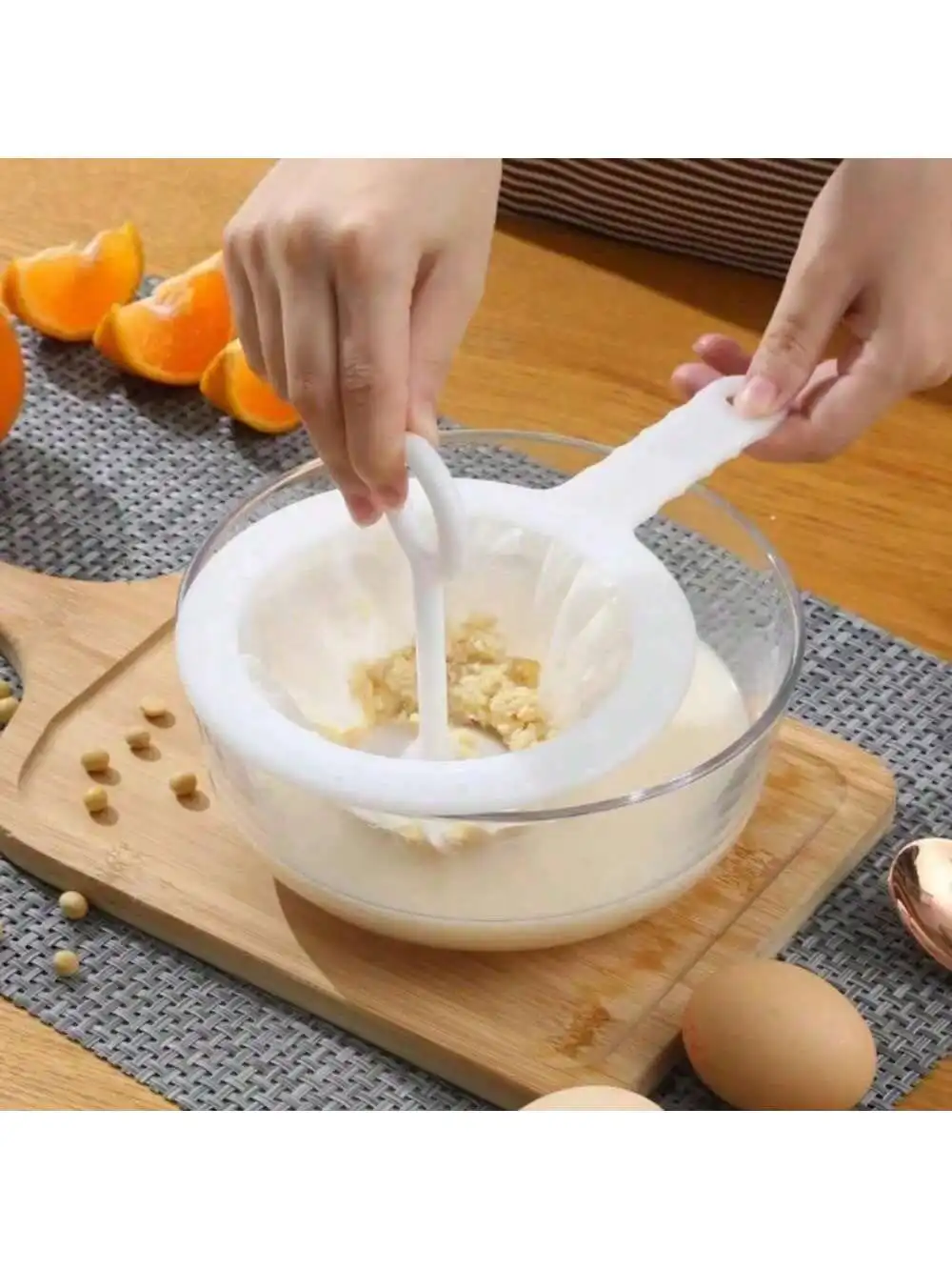 Fine Mesh Strainer Spoon, for Broth, Skimming, Wonton. 23cm, Stainless Steel Kitchen Ladle - Image 3