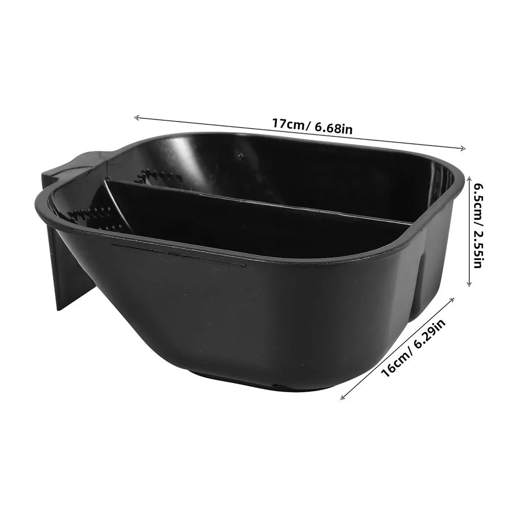 2Pcs Black Hair Dye Mixing Bowls with Divider Large Capacity Plastic Hair Coloring Bowls for Salon and DIY Use - Image 4