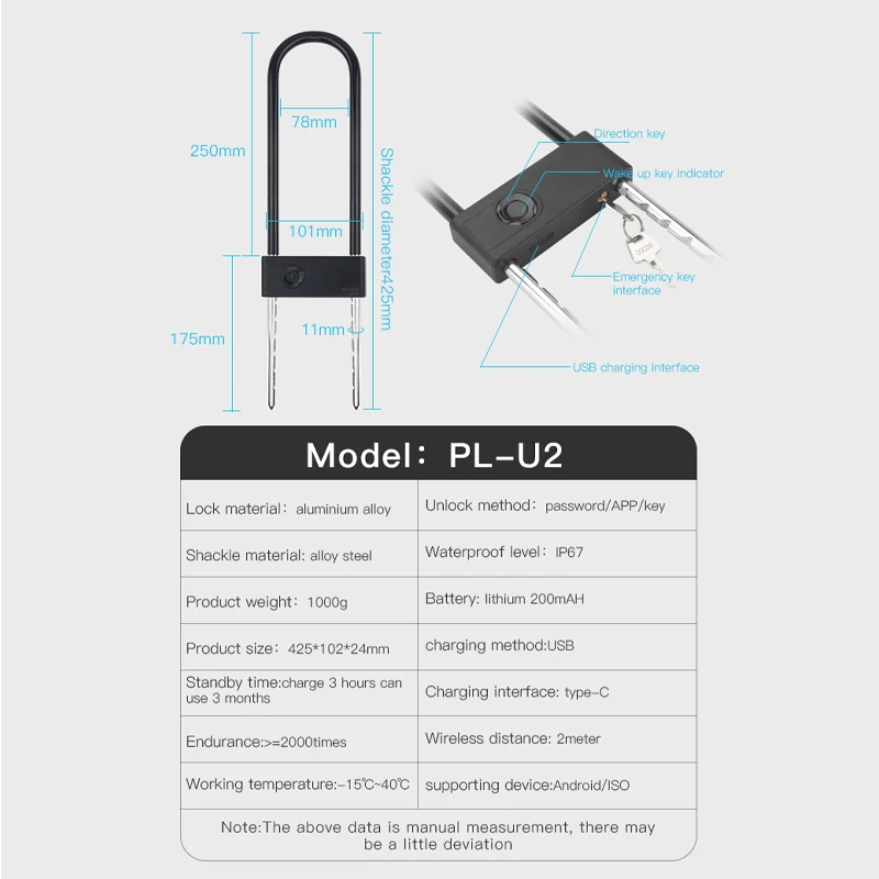 WiFi Smart Bike Lock with Mobilephone QR Code Scan Public Cycling Wood Door Cloud Data Storage Option
