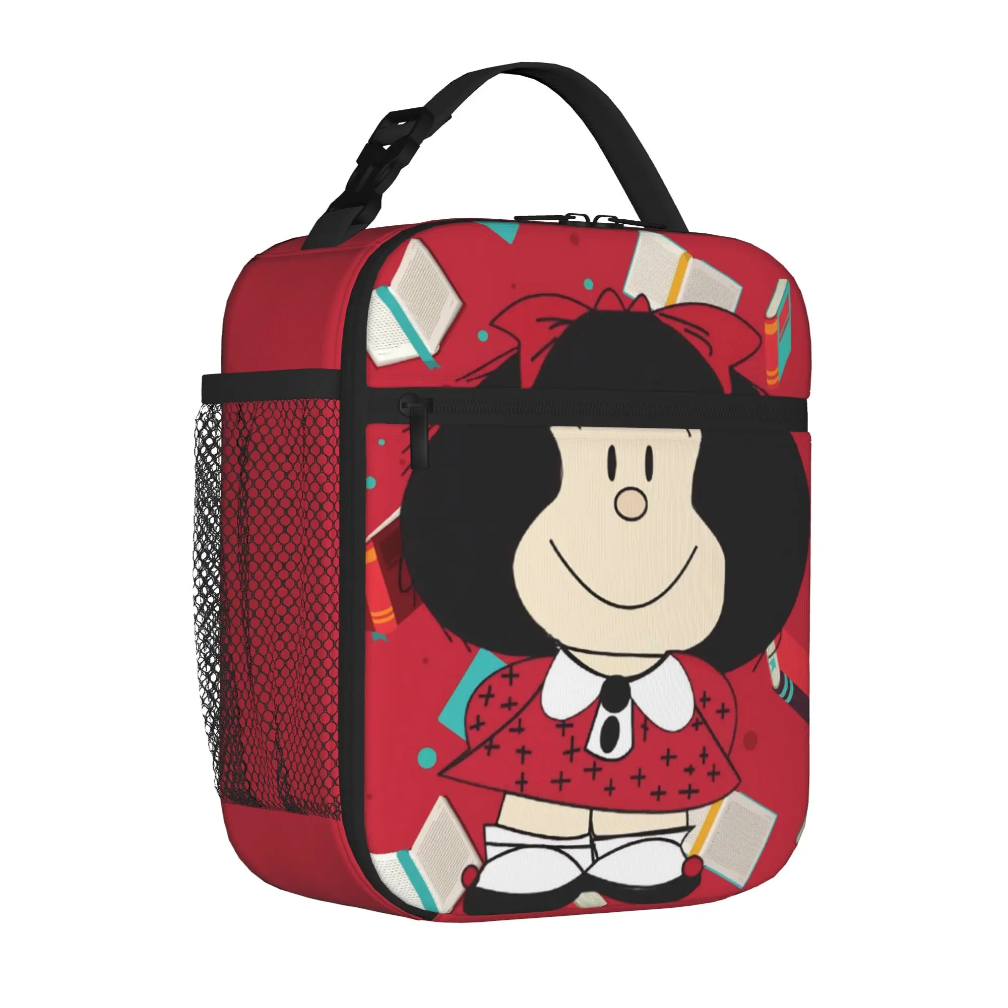 Cartoon M-Mafaldas Thermal Insulated Lunch Bag for School  Reusable Food Bag Cooler Thermal Lunch Boxes