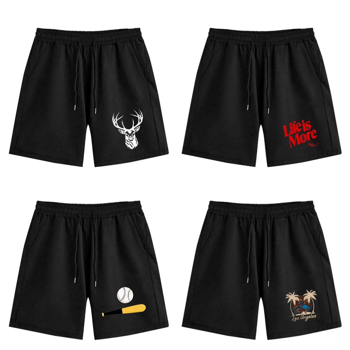 

Новинка 2023 года, весна-лето, мужские удобные тренировочные шорты для отдыха, стильные повседневные свободные шорты, однотонные шорты для сна с пятью точками