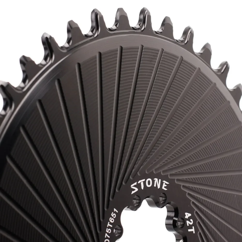 Stein Rennrad Kies Kettenblatt Direkt montage 12s für Etap Axs Kraft rote Kurbeln Kettenrad schmale breite Zähne Kettenblatt – Detail 3