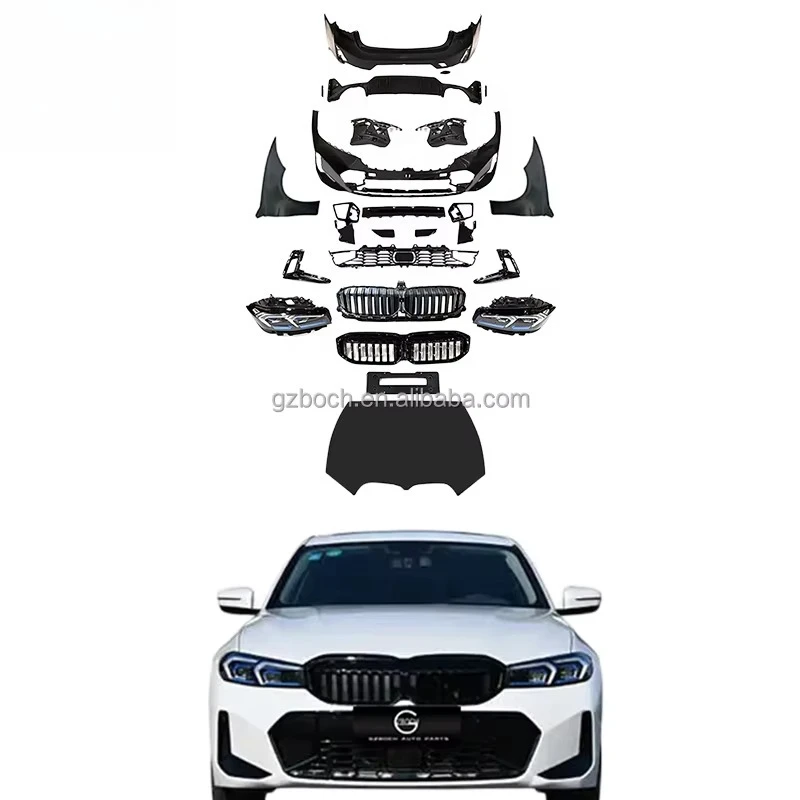 

F30 to G20 Body Kit for 3 Series F30 F35 to 2024 G20 G28 MT Front Rear Bumper M Sport Fenders Hood F30 Headlights