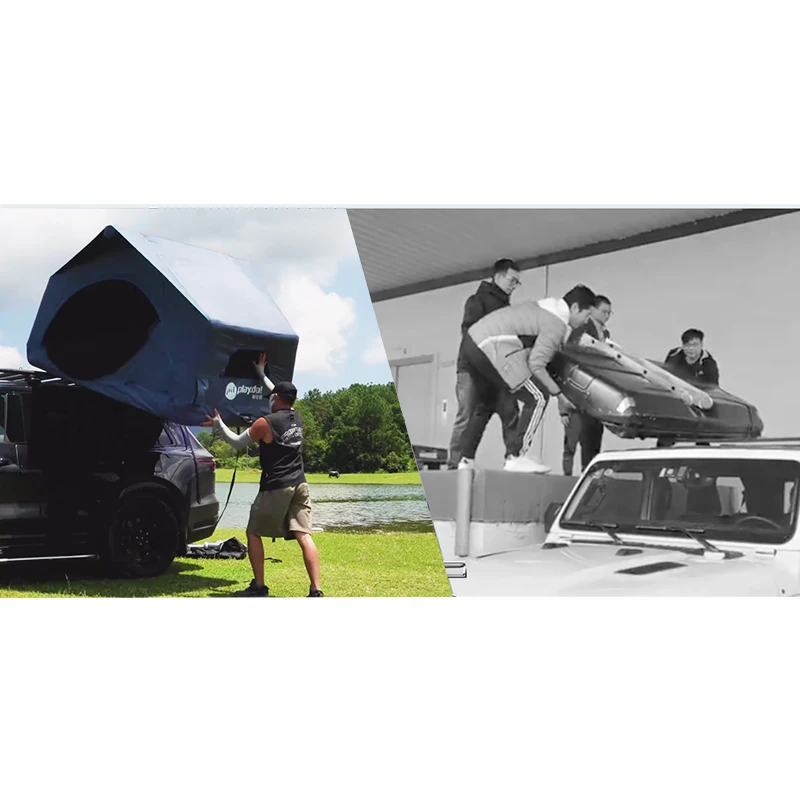 Other Inflatable Roof Top Tent Outdoor Tents Water Proof Shell Wing Large Internal Space Prevent Bumping OEM Glamping Tent
