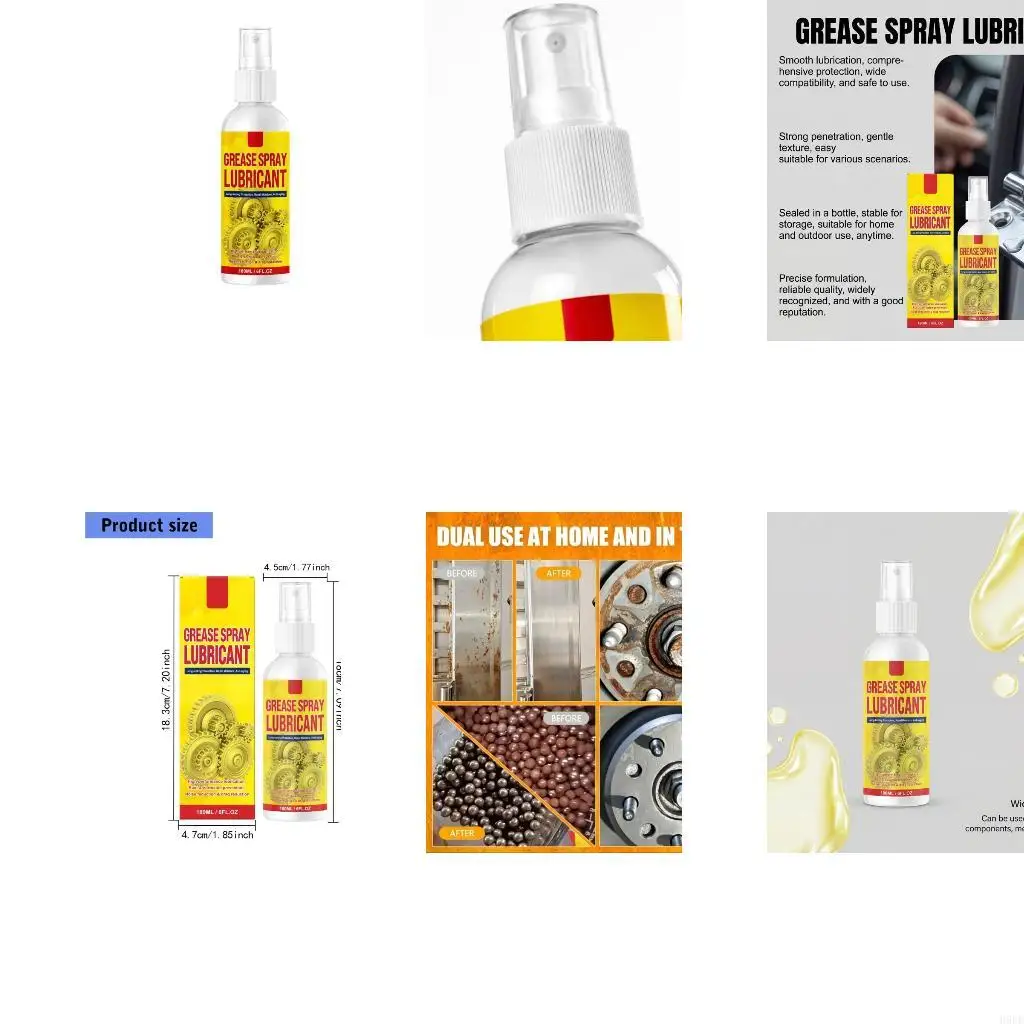 Pump-Applied Corrosion Remover for Iron Surfaces, Helps Clean Oxidation and Improve Stiff Movement on Locks, Chains, and H9EE