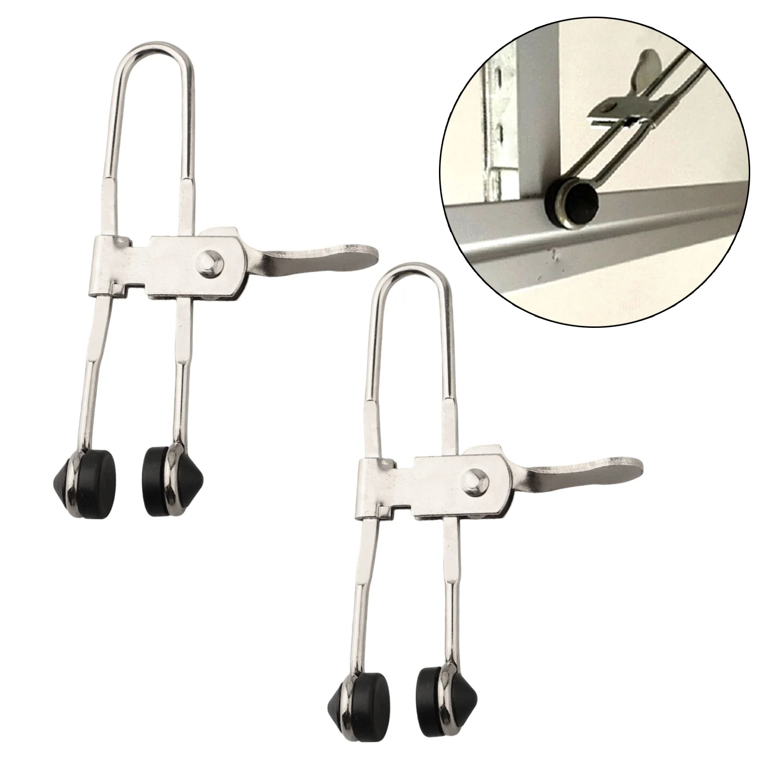2Pcs Rubber Head Clamps Outdoor Lever Action Grid Clamps Ceiling Tile Mounting Clips Secure Grip Kit Hand Tools