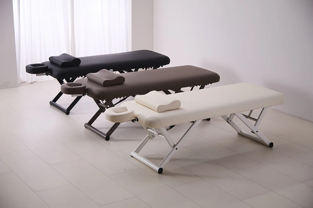 High-quality folding massage bed, comfortable and soft, height adjustable bed