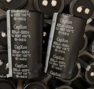 1PCS 820UF 500V 500V820UF 2pins Brand new original aluminum electrolytic capacitors 35*60mm