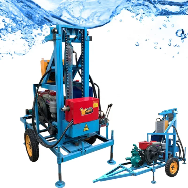 Small Water Well Drilling Machine Price Electric Deep Petrol Engine Concrete Water Drilling Machine 200m Borehole