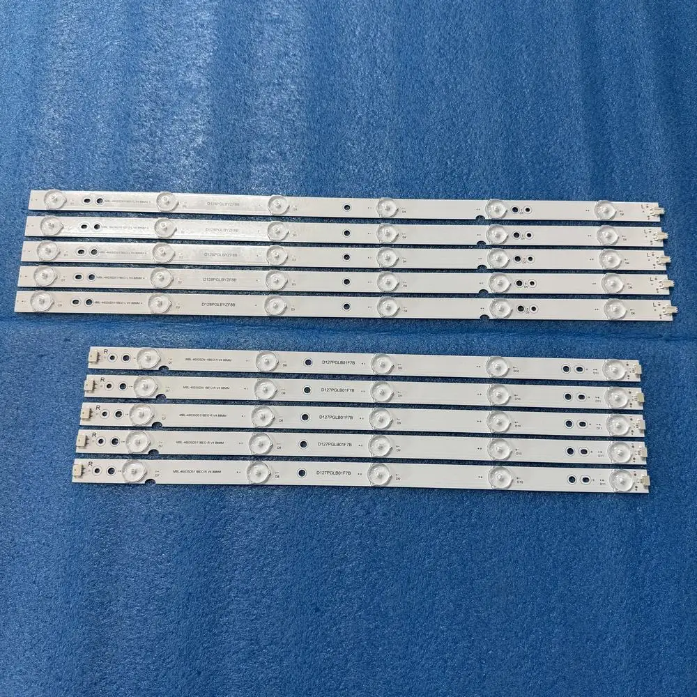 Full LED Backlight strips For Quasar LE46D5QFM BJSJ46D11R-ZC14F-02 BJSJ46D11L-ZC14F-02