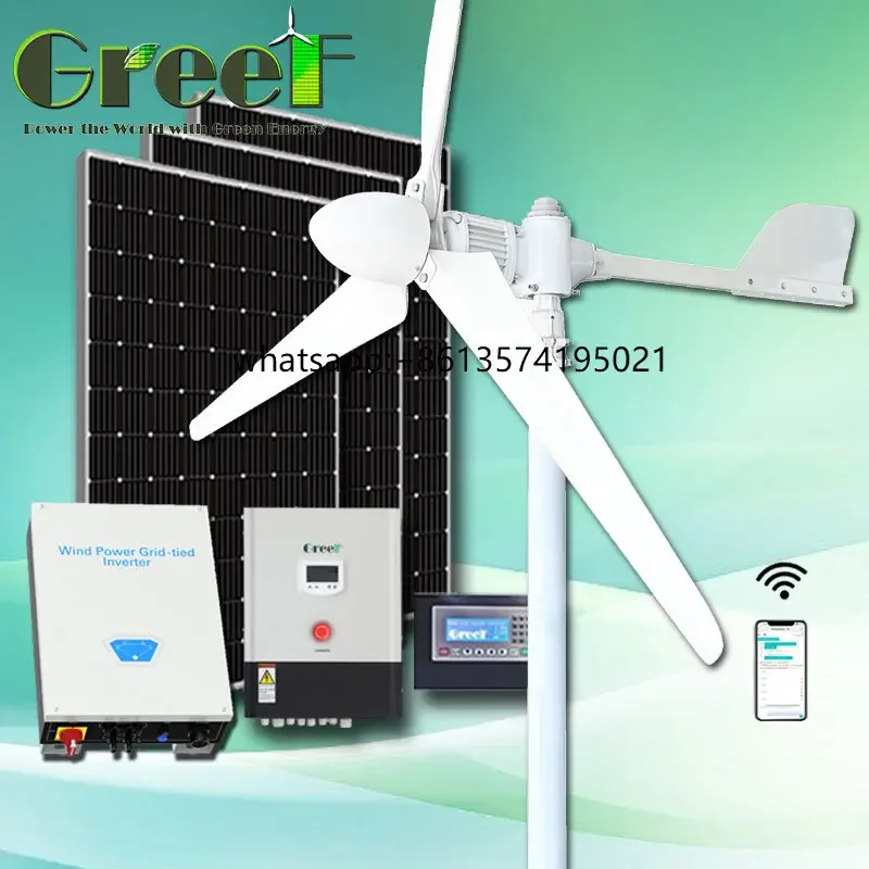 

T15kw Alternative Energy 3 Phase Off Grid Energy Complete Horizontal Axis Wind Generator Made In China