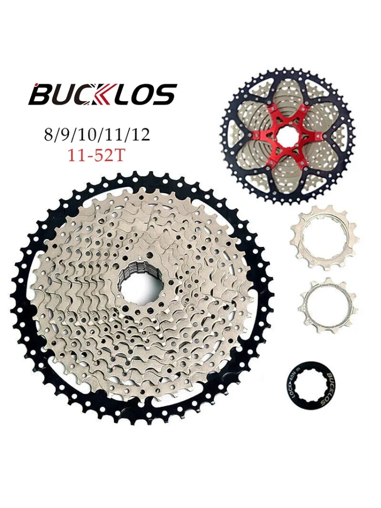 AliExpress BUCKLOS MTB Road Bike 8/9 Speed Cassette Durable Bicycle Freewheel 11-25T/28T/32T/34T/36T/40T Sprocket for HG Hub Cycling Parts