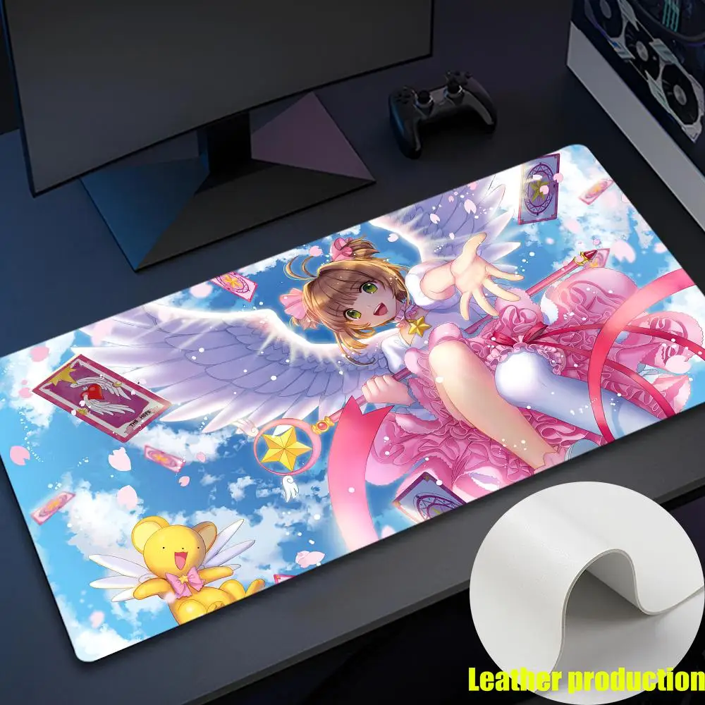 Cardcaptor Sakuras Anime      Mouse Pad LargeDesk Protector Mat PU Leather Mouse Pad Desktop Keyboard Desk Pad  PC Accessories