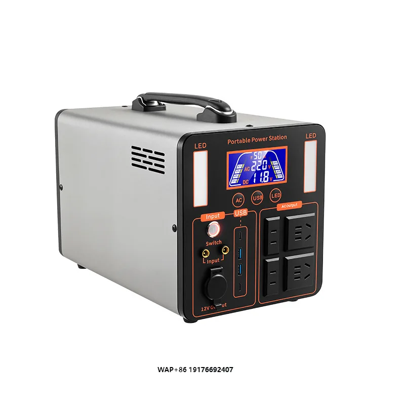 12V High-Capacity Portable Camping Backup Battery Mobile Solar Generator, Suitable for Home Emergency Energy Storage Devices