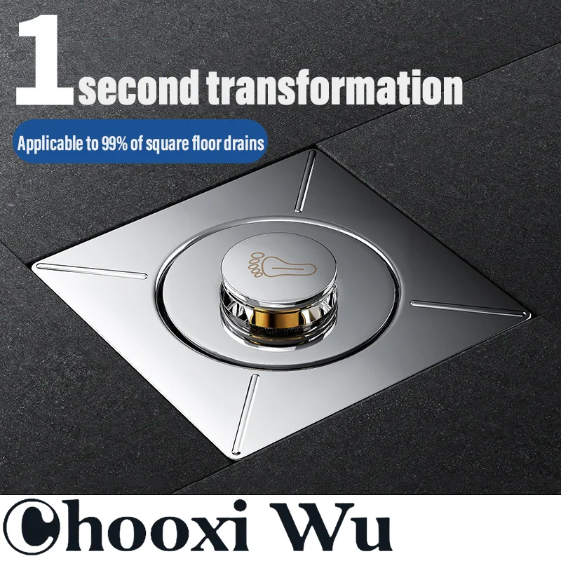 CHOOXIWU-stainless steel round floor drain bathroom floor drain deodorizing floor drain kitchen floor drain balcony floor drain