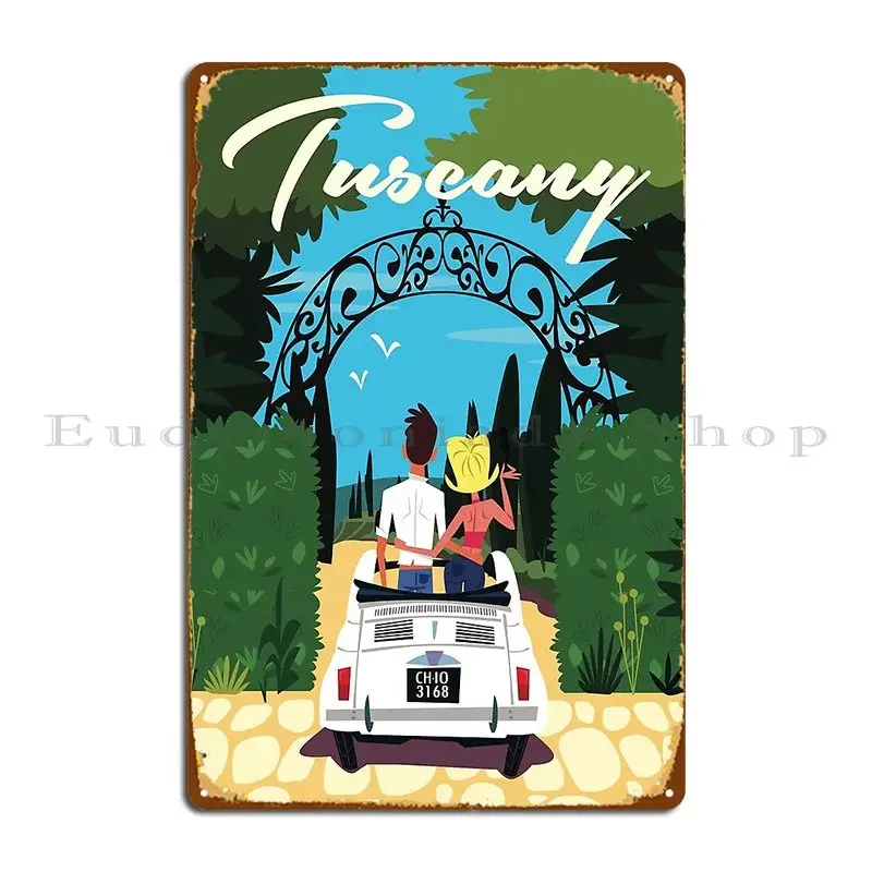 Tuscany Poster Metal Sign Customized Party Living Room Design Kitchen Tin Sign Poster