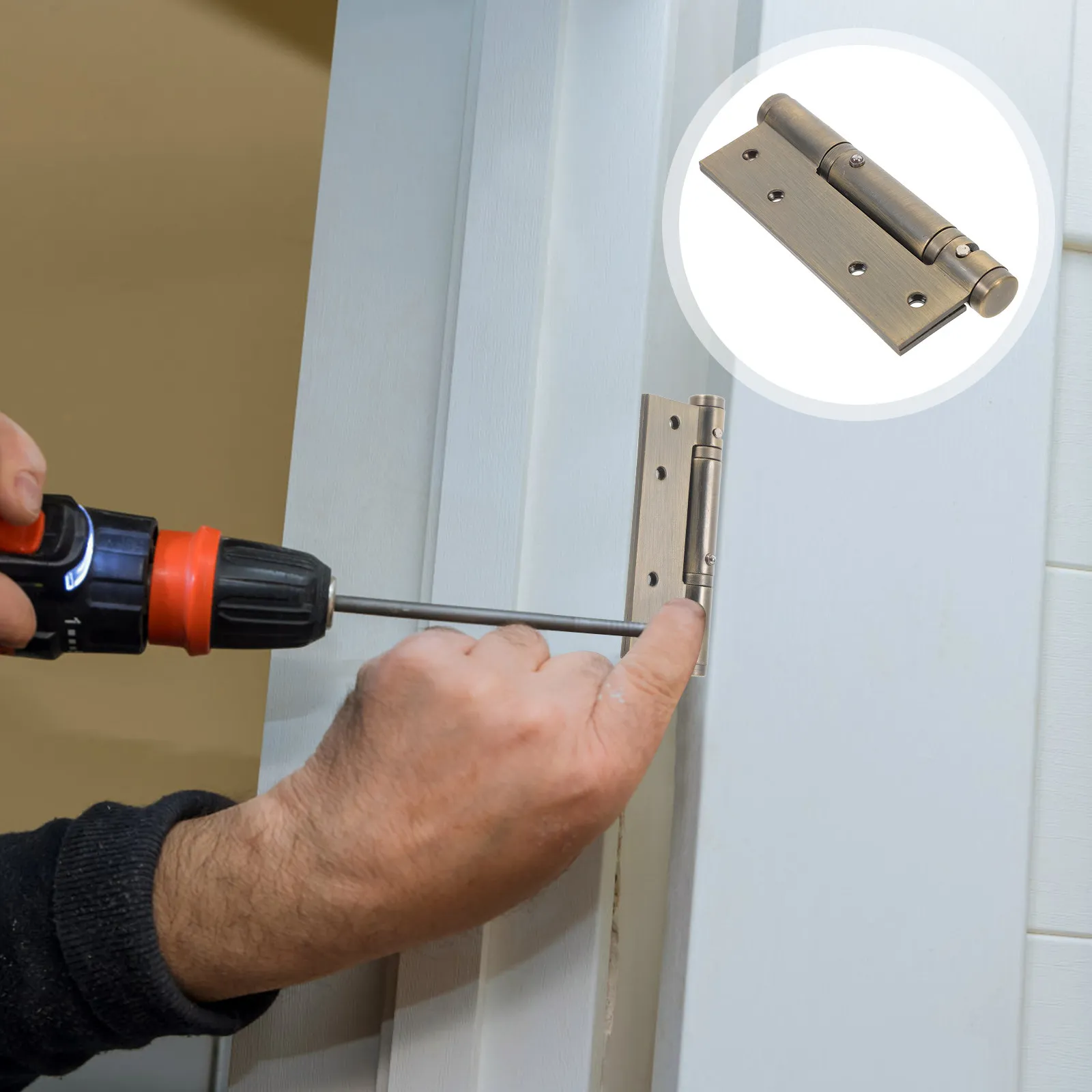 Automatic Self Closing Door Hinge Heavy Duty Stainless Steel Spring Hinge for Corridors Boilers Apartments Entrances Stairways