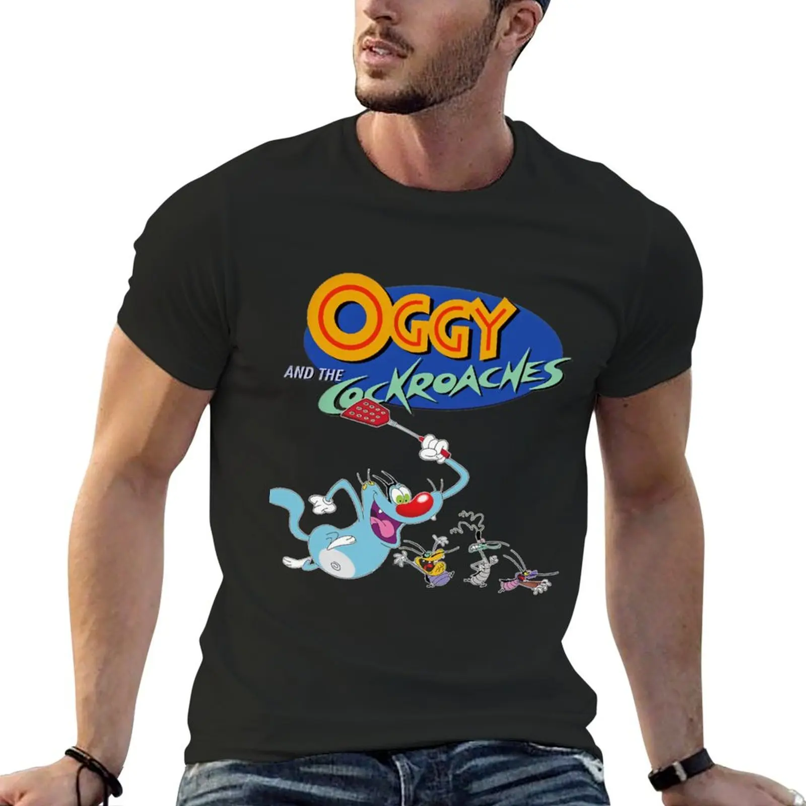 

Oggy And The Cockroaches (72) T-Shirt funny meme t-shirts plus size tops summer clothes anime clothes shirts men graphic