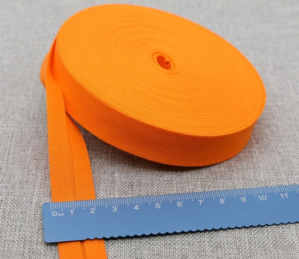 20MM 100% Baumwolle Schrägband, gefalteter Stoffstreifen für DIY-Nähzubehör, Kantenverkleidung, Bastelzubehör, 5/10 Meter pro Rolle – Detail 3
