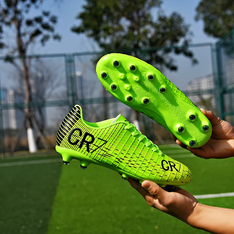 

Лидер продаж, мужские футбольные бутсы TF/FG, ультралегкие противоскользящие футбольные бутсы для тренировок на траве, спортивная обувь для футбольного поля