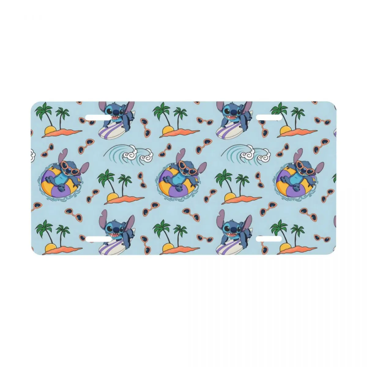 

Custom Stitch Manga Anime License Plate Cover Vanity Tag Decorative Car Front License Plate 6x12 Inch