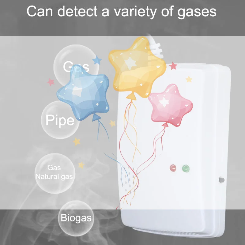 

Портативный настенный автономный газоанализатор-сигнализатор утечки газа, тестер для пропана, метана, природного газа, датчик безопасности