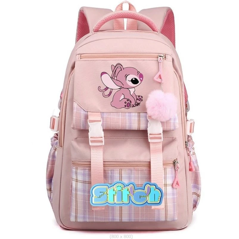 MINISO Disney Stitch Backpack Boys Girls School Student Teenager Book Bags Women Rucksack Kawaii Travel Backpack Mochila Escolar