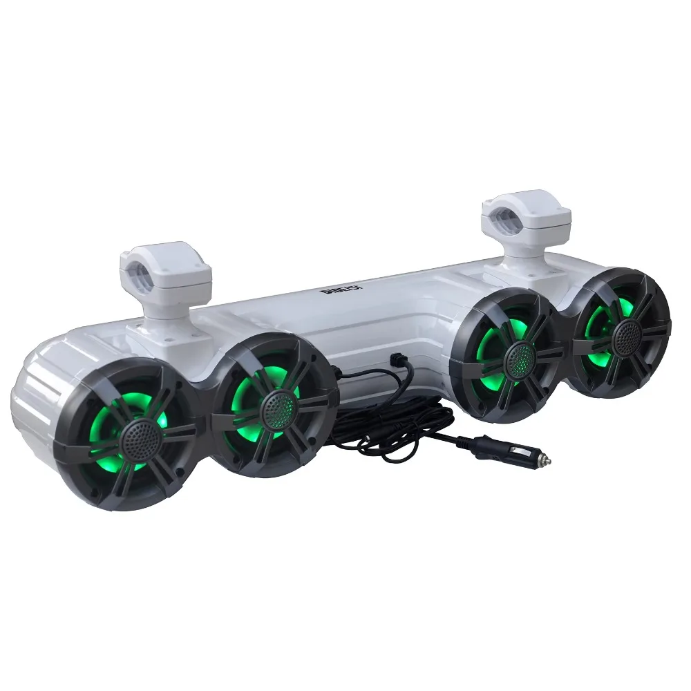 New ATV/UTV Speaker 4 Waterproof Marine Speaker Golf Cart Speaker with BT and RGB Lights DBS4083