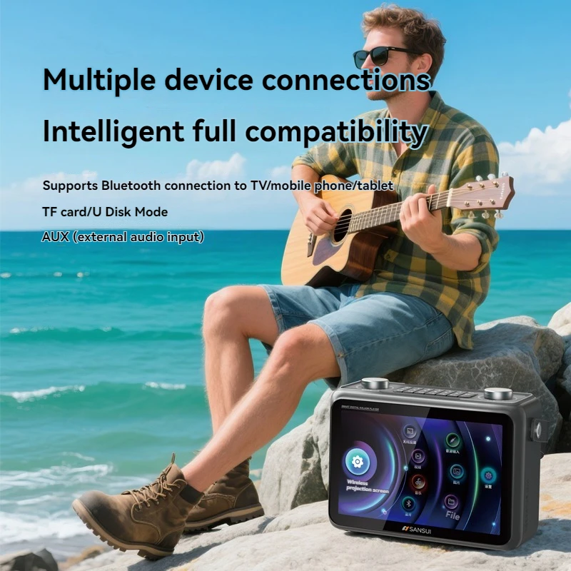 SANSUI K115 Portable Speaker 60W Bluetooth Speaker Video Player