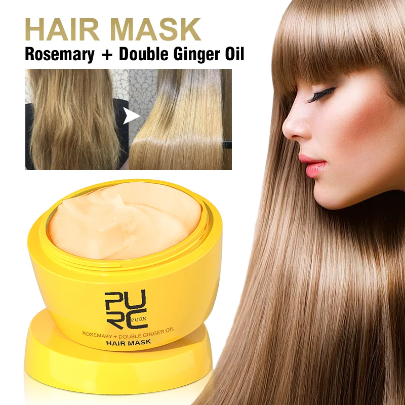 

PURC Rosemary Oil Hair Growth Mask Ginger Anti Hair Loss Smoothing Anti-Dandruff Regrowth Thicken Hair Mask Hair Care