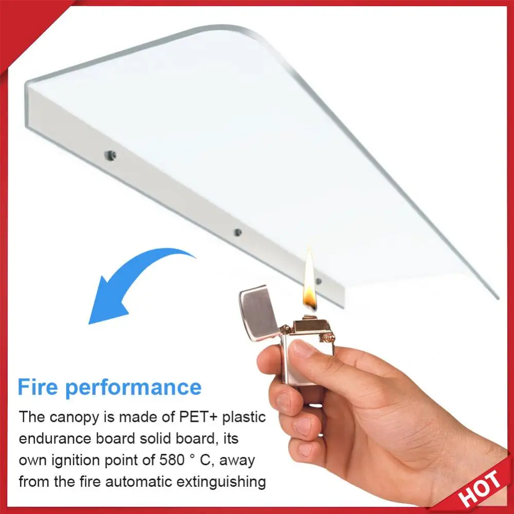 

Window Door Wall Canop No Bracket Door Shelter Window Cover Window Awning Window Awning Canopy for Front Door/Porch Patio Roof